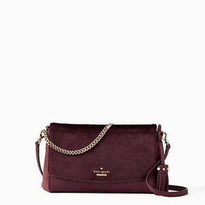 Kate Spade Laurel Way Haircalf Greer Crossbody Deep Plum